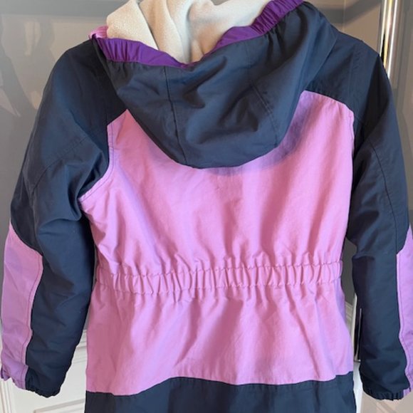 Lands’ End Kids Waterproof Insulated Squall Jacket Medium Purple/Navy - Picture 3 of 4